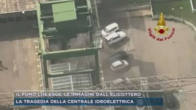 Il fumo che esce, le immagini dall'elicottero