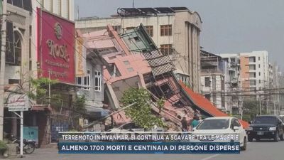 Terremoto in Myanmar, si continua a scavare tra le macerie