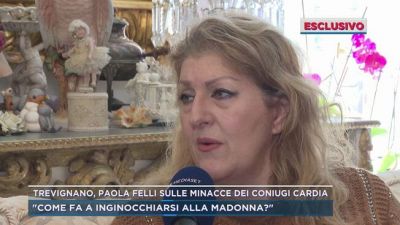 Trevignano, Paola Felli sulle minacce dei coniugi Cardia