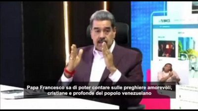 Maduro: Venezuela prega per il Papa, è il leader etico dell'umanità