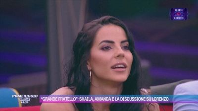 "Grande Fratello": Shaila, Amanda e la discussione su Lorenzo