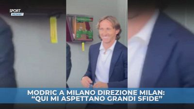 Modric a Milano, le prime immagini