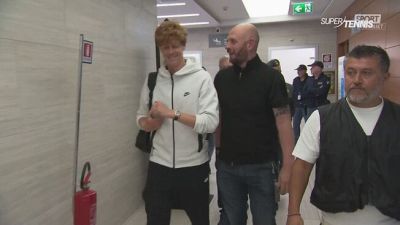 Sinner sbarca a Ciampino per gli Internazionali