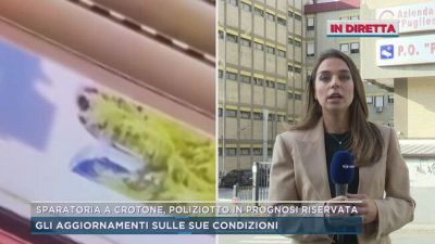 Sparatoria a Crotone, poliziotto in prognosi riservata