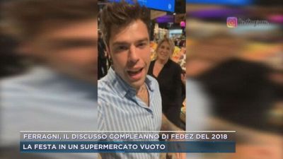 Ferragni, il discusso compleanno di Fedez del 2018