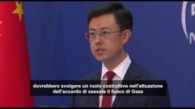 Pechino ribadisce 'no' al trasferimento forzato degli abitanti di Gaza