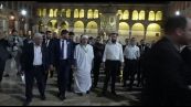 Macron nella Grande Moschea degli Omayyadi a Damasco con al Sharaa