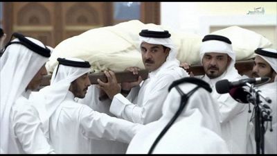 Funerali a Doha dell'ex emiro del Qatar Hamad bin Khalifa