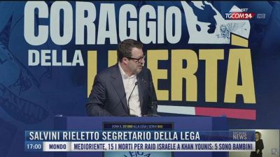 Breaking News delle 17.00 | Salvini rieletto segretario della Lega