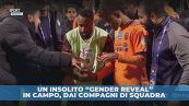 Gender Reveal sul campo da calcio