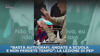 "Andate a scuola, niente autografi"
