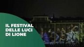 Al Festival delle luci di Lione i ritratti cantanto gli Ac/Dc