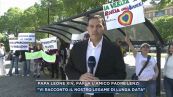 Pierina, in corso la manifestazione a sostegno di Louis