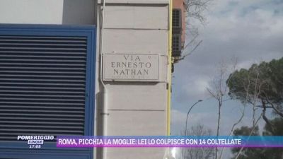 Roma, picchia la moglie: lei lo colpisce con 14 coltellate