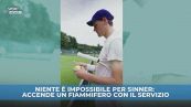 Sinner, colpo "infiammato"