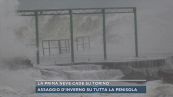 La prima neve cade su Torino