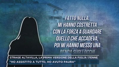 Strage Altavilla, la prima versione della figlia 17enne
