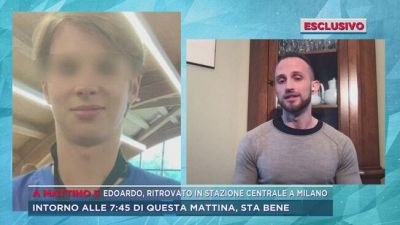 Ritrovato Edoardo, la commozione del suo professore d'italiano