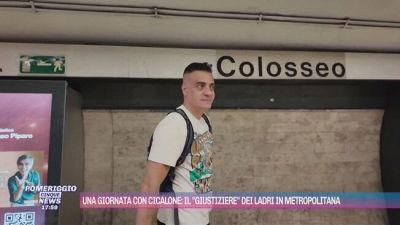 Una giornata con Cicalone: il "giustiziere" dei ladri in metropolitana