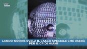 Norris a Miami con un casco da... discoteca!