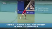 Sinner torna ad allenarsi