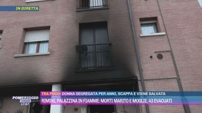 Rimini, palazzina in fiamme, morti marito e moglie, 43 evacuati