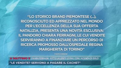Chiara Ferragni, sotto la lente le mail con l'azienda di dolci