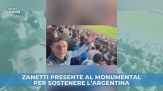 Zanetti presente al Monumental a sostenere l'Argentina