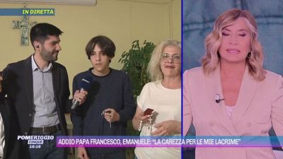 Addio Papa Francesco, Emanuele: "La carezza per le mie lacrime"