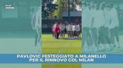Pavlovic festeggiato per il rinnovo