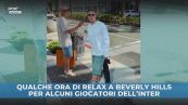 Shopping time a Beverly Hills per alcuni giocatori dell'Inter