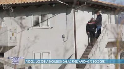 Ascoli, uccide la moglie in casa: i figli aprono ai soccorsi