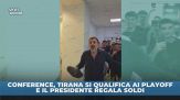 Il Presidente della Dinamo Tirana regala soldi dopo la qualificazione ai Playoff di Conference