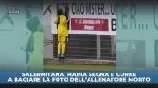 Salernitana U15, Maria segna e va a baciare la foto dell'allenatore morto