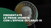 Presentate le prime monete con l'effigie di Carlo III