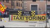 Sciopero taxi, la protesta a Roma contro algoritmi e multinazionali