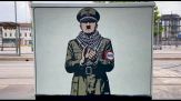 Milano, compare un murale che raffigura Hitler con la kefiah
