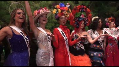 Miss Universo, le concorrenti truccate per il "Dias de los muertos"