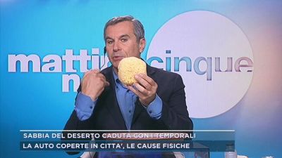 Maltempo e sabbia del deserto, l'esperimento