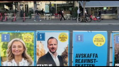 Elezioni Svezia, Stoccolma tappezzata di manifesti elettorali