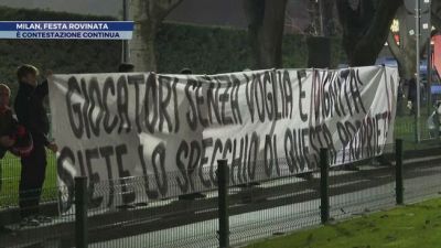 Milan, festa rovinata