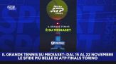 Il grande tennis su Mediaset: lo spettacolo di Torino in chiaro