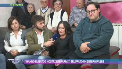 "Hanno rubato i nostri risparmi": truffato un intero paese
