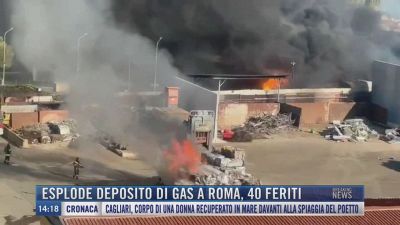 Breaking News delle 14.00 | Esplode deposito di gas a Roma, 40 feriti