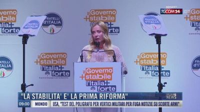 Breaking News delle 09.00 | "La stabilità è la prima riforma"