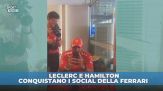 Hamilton e Leclerc "rubano" i social della Ferrari: delirio totale