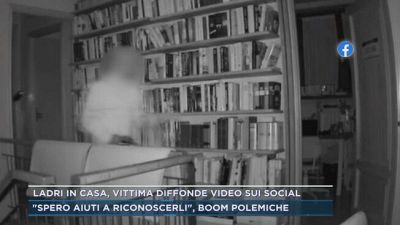 Ladri in casa, vittima diffonde video sui social
