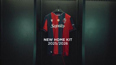 Bologna, presentata la maglia home 2025/26