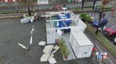 Trombe d'aria e frane si contano i danni