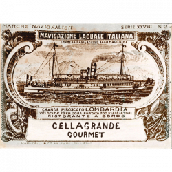 Piroscafo Lombardia  1908 logo